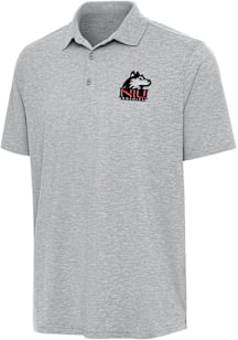 Antigua Northern Illinois Huskies Mens Grey Par 3 Short Sleeve Polo