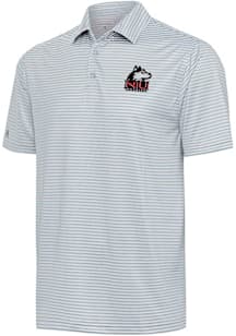 Antigua Northern Illinois Huskies Mens Grey Skills Short Sleeve Polo