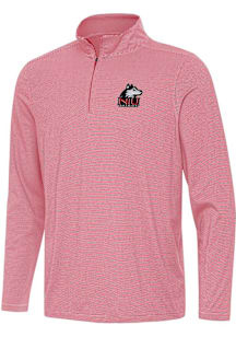 Antigua Northern Illinois Huskies Mens Red Twine Long Sleeve Qtr Zip Pullover