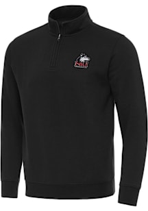 Antigua Northern Illinois Huskies Mens Black Victory Long Sleeve Qtr Zip Pullover