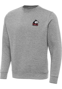 Antigua Northern Illinois Huskies Mens Grey Victory Long Sleeve Crew Sweatshirt