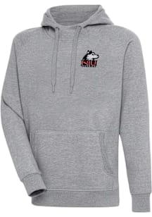 Antigua Northern Illinois Huskies Mens Grey Victory Long Sleeve Hoodie