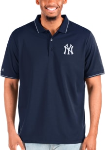 Antigua New York Yankees Navy Blue Affluent Big and Tall Polo