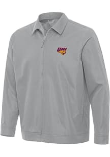 Antigua Northern Iowa Panthers Mens Grey Pivot Light Weight Jacket