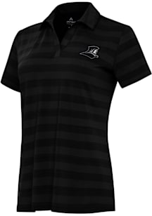 Antigua Providence Friars Womens Black Tunnel Short Sleeve Polo Shirt