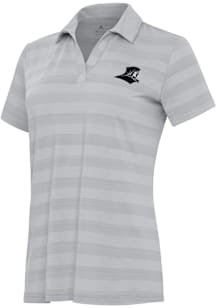 Antigua Providence Friars Womens Grey Tunnel Short Sleeve Polo Shirt