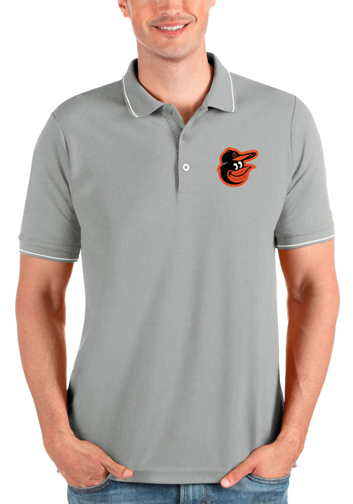 Men's Baltimore Orioles Antigua Orange Balance Polo