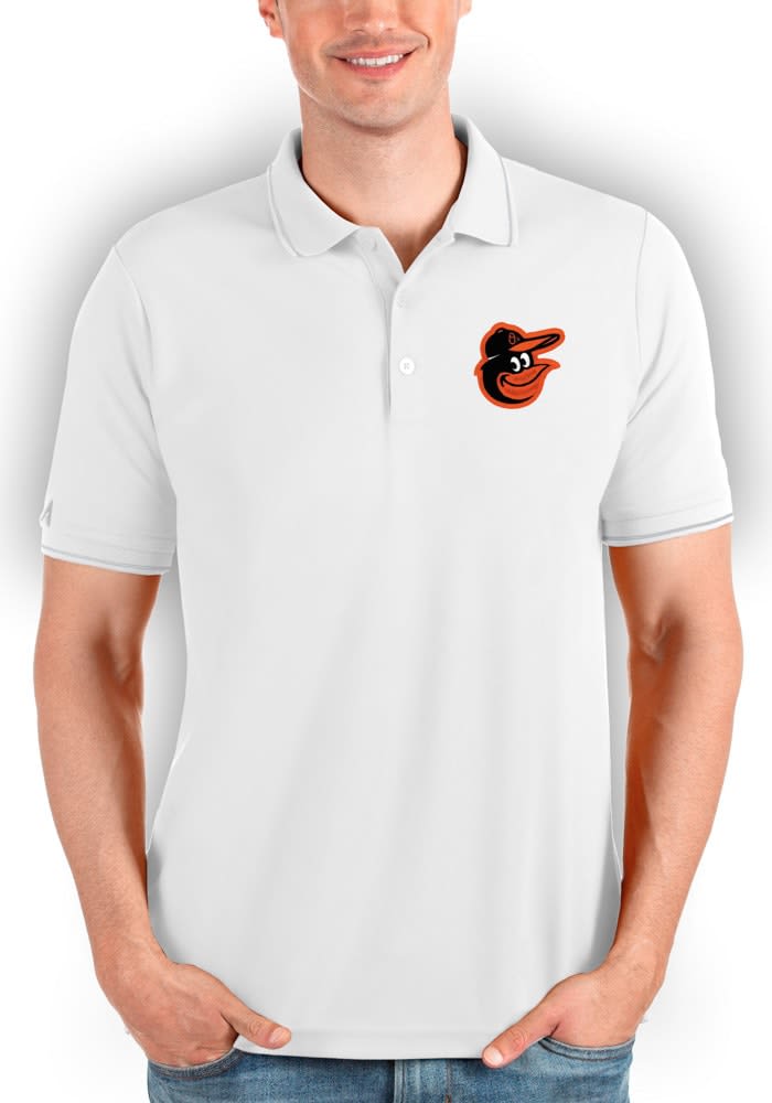 Antigua Men's Baltimore Orioles Tribute Short Sleeve Polo Shirt