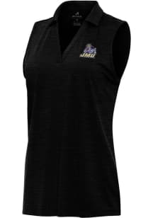 Antigua James Madison Dukes Womens Black Layout Polo Shirt