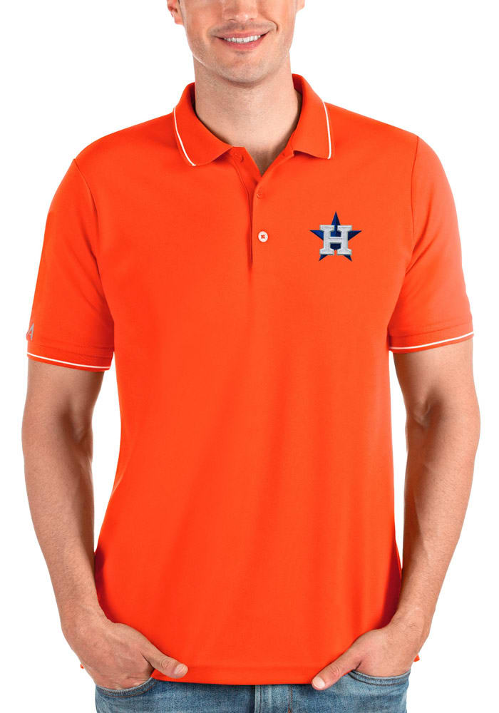 Houston Astros Antigua Compass Polo - Orange