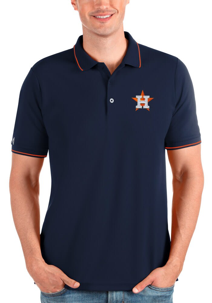 Houston Astros Antigua Women's Tribute Polo - Orange Size: Small