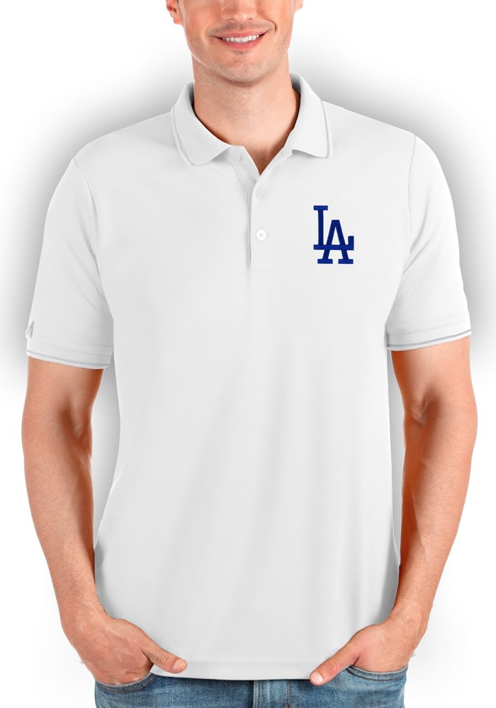 Antigua MLB Los Angeles Dodgers Spark Short-Sleeve Polo Shirt