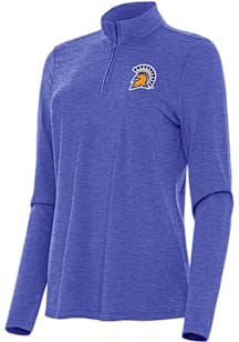Antigua San Jose State Spartans Womens Blue Bright Qtr Zip