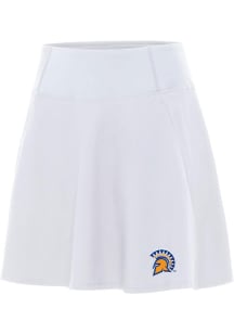 Antigua San Jose State Spartans Womens White Chip Skort Skirt