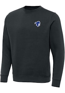 Antigua Seton Hall Pirates Mens Charcoal Victory Long Sleeve Crew Sweatshirt