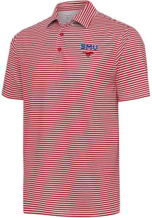 Antigua SMU Mustangs Mens  Skills Short Sleeve Polo