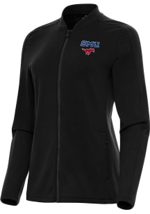 Antigua SMU Mustangs Womens Black Continual Light Weight Jacket