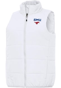 Antigua SMU Mustangs Womens White Experience Vest
