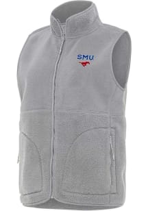 Antigua SMU Mustangs Womens Grey Nostalgic Vest
