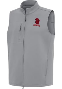 Antigua South Dakota Coyotes Mens Grey Demand Sleeveless Jacket