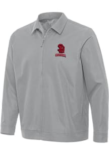 Antigua South Dakota Coyotes Mens Grey Pivot Light Weight Jacket