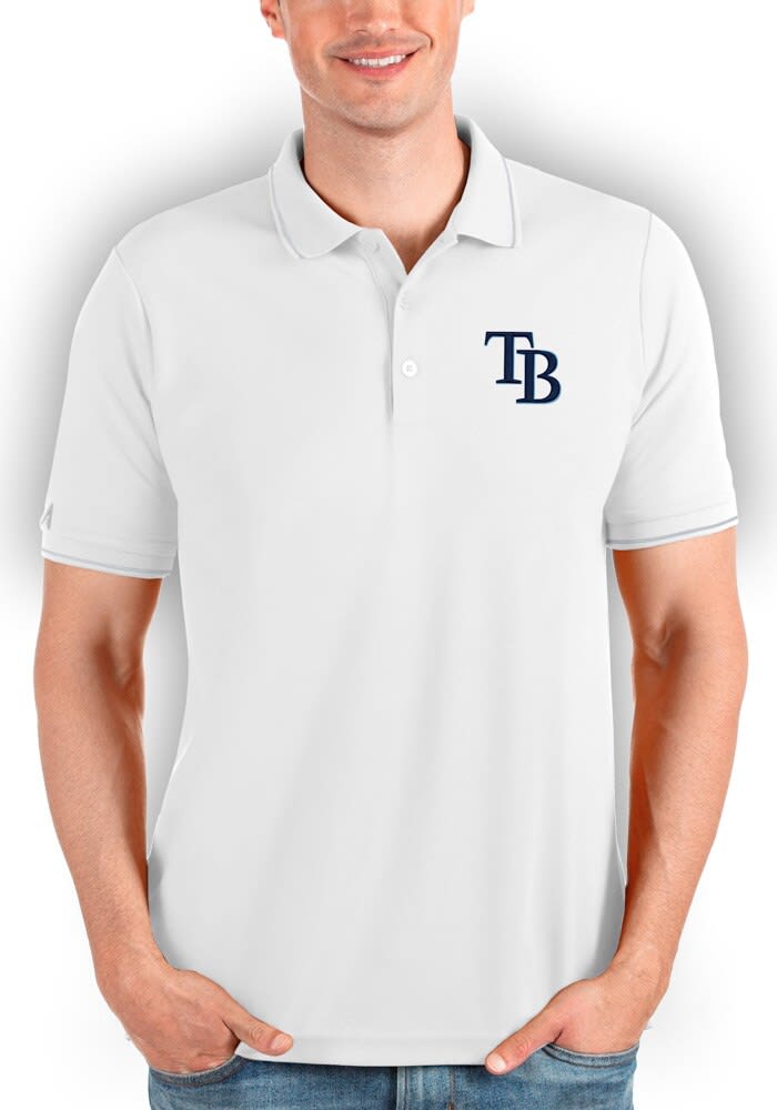 Men's Antigua Light Blue Tampa Bay Rays Compass Polo