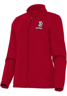 Antigua South Dakota Coyotes Womens Red Links Light Weight Jacket
