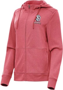Antigua South Dakota Coyotes Womens Red Seeker Light Weight Jacket