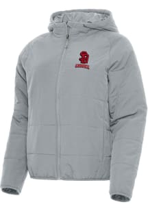 Antigua South Dakota Coyotes Womens Grey Universe Filled Jacket