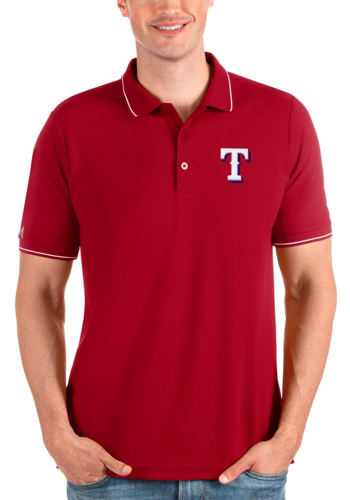 Men's Antigua Texas Rangers Tribute Polo, Size: XL, Red