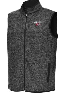 Antigua Southern Illinois Salukis Mens Black Fortune Sleeveless Jacket