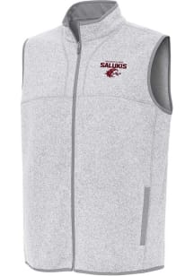 Antigua Southern Illinois Salukis Mens Grey Fortune Sleeveless Jacket