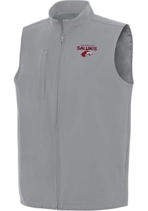 Antigua Southern Illinois Salukis Mens Grey Regard Sleeveless Jacket