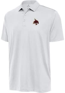 Antigua Texas State Bobcats Mens White Ellipse Short Sleeve Polo