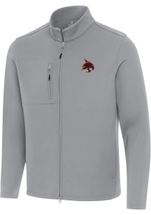 Antigua Texas State Bobcats Mens Grey Objection Light Weight Jacket