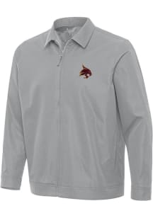 Antigua Texas State Bobcats Mens Grey Pivot Light Weight Jacket