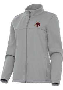 Antigua Texas State Bobcats Womens Grey Links Light Weight Jacket