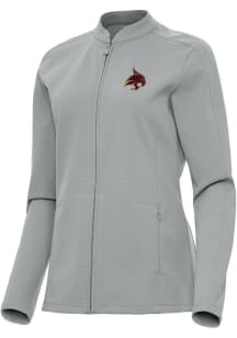 Antigua Texas State Bobcats Womens Grey Regard Light Weight Jacket