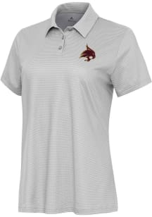 Antigua Texas State Bobcats Womens White Rings Short Sleeve Polo Shirt