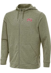 Antigua UNLV Runnin Rebels Mens Olive Effortless Light Weight Jacket