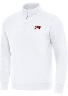 Antigua UNLV Runnin Rebels Mens White Victory Long Sleeve Qtr Zip Pullover