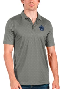 Antigua Toronto Maple Leafs Mens Grey Spark Short Sleeve Polo