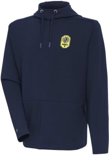Antigua Nashville SC Mens Navy Blue Honeycomb Long Sleeve Hoodie