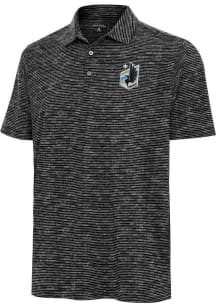 Antigua Minnesota United FC Mens Black Status Short Sleeve Polo
