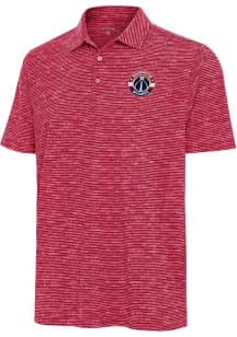 Antigua Washington Wizards Mens Red Status Short Sleeve Polo