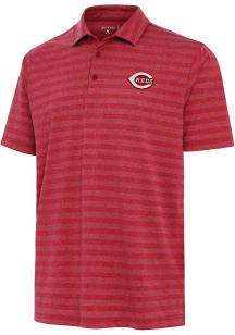 Antigua Cincinnati Reds Mens Red Urge Short Sleeve Polo