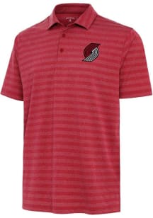Antigua Portland Trail Blazers Mens Red Urge Short Sleeve Polo
