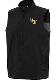 Antigua Wake Forest Demon Deacons Mens Black Brisk Sleeveless Jacket