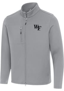 Antigua Wake Forest Demon Deacons Mens Grey Objection Light Weight Jacket