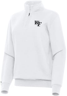 Antigua Wake Forest Demon Deacons Womens White Victory Qtr Zip